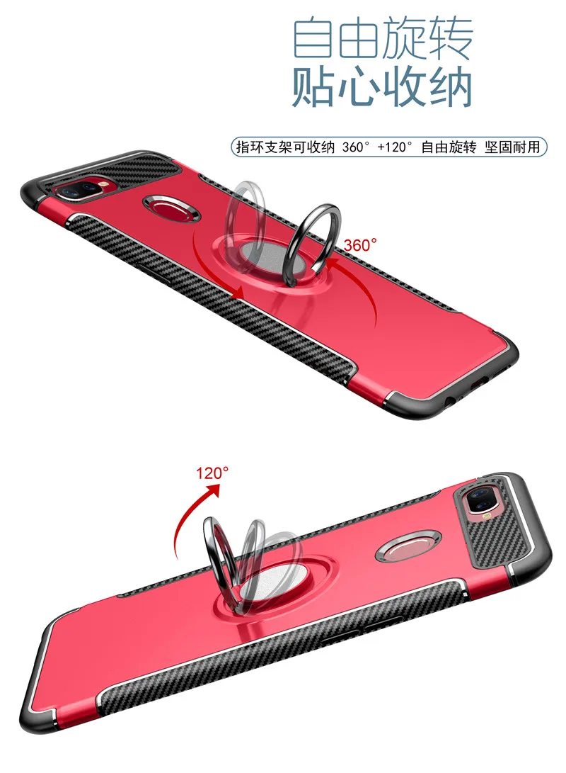 Армированный чехол для OPPO F9 F7 F3 Plus A77 подставка автомобильного держателя в виде