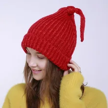 Взрослая вязаная Милая шапка с заячьими ушами для девочек Теплые вязаные вещи для зимы для девочек со шляпой, earprotection ручной работы кашемировая шапка теплая уличная Кепки B-8575
