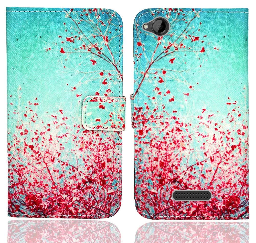 Чехол для HTC Desire 320 кошелек с узором кожаный чехол подставкой/чехол