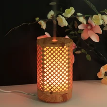 100ML Bamboo Air Humidifier Essential Oil Diffuser Aroma Lamp Aromatherapy Electric Aroma Diffuser Mist Maker devisib essential oil diffuser 700ml air humidifier aroma lamp aromatherapy electric ultrasonic aroma diffuser mist maker