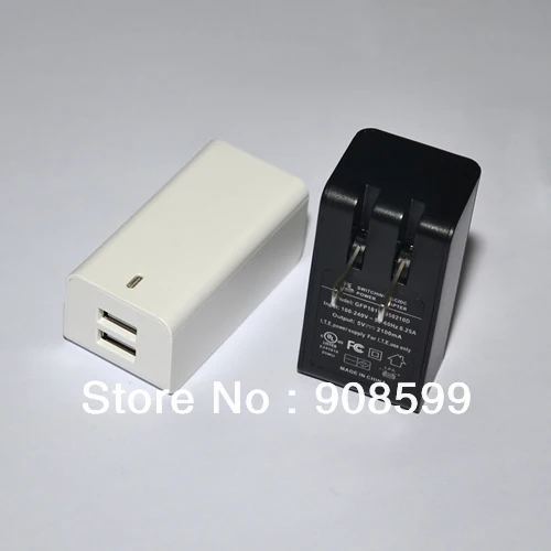 Reliable 2A Usb Power Adapter Dual USB Outputs 10W Charger Adapter for iPhone 5 4 3 for Samsung