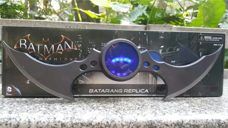 NECA DC Comics Batman Arkham Knight Batarang Replica Action Figure with Light Collectible Model Toy