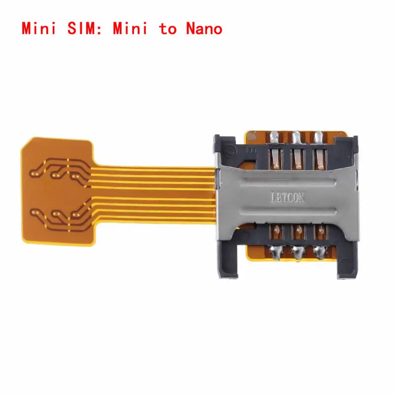 Двойной sim-карты mi cro SD адаптер для Xiaomi mi 4S 5 5c 5S 5S Plus 5X6 6X8 8 Lite Pro SE A1 A2 A2 Lite mi x 2 2S Note 2 3 - Цвет: Mini to nano