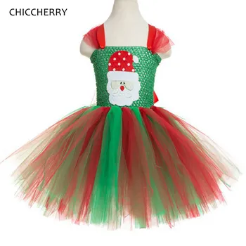 

Santa Claus Baby Girl Clothes Christmas Costume One Piece Lace Tutu Kids Dresses For Girls Christmas Outfits Children Clothing