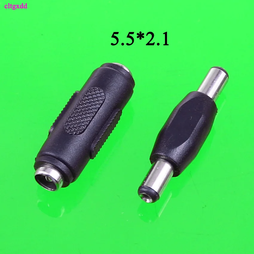 

cltgxdd 2pcs 5.5*2.1 mm / 5.5x2.1mm DC Power Plug Connector male to male Female to Female Panel Mounting Plugs Adaptor