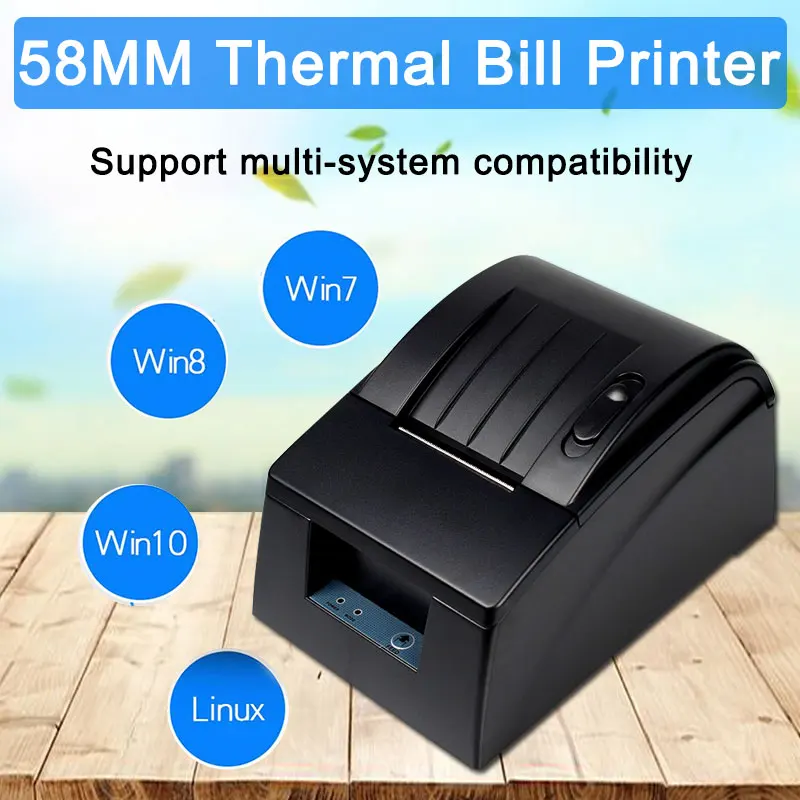 

58MM bluetooth Thermal printer use with computer for restaurant and Supermarket