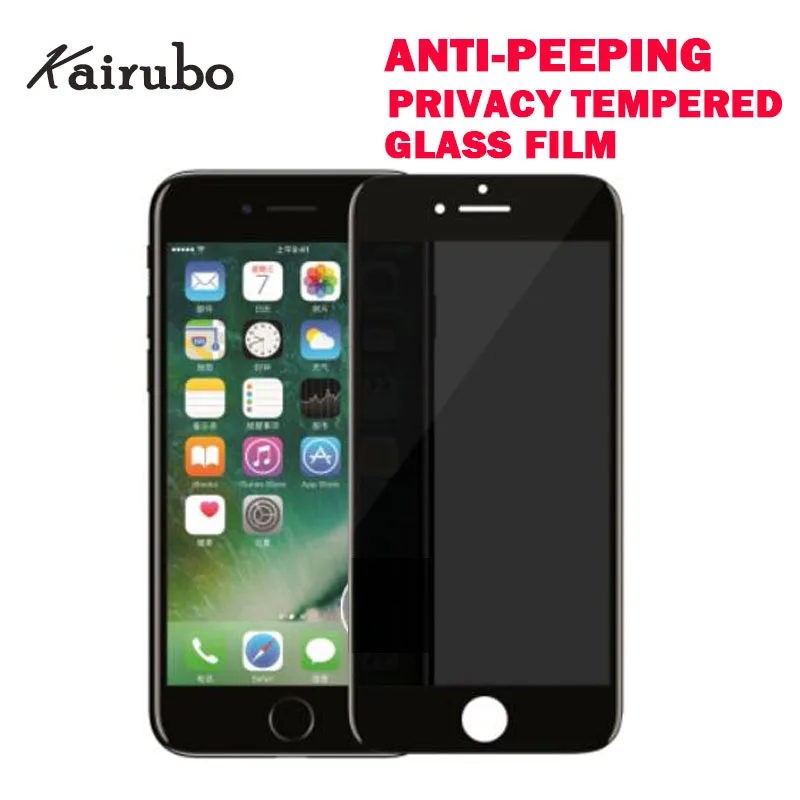 5D prevent peeping AntiSpy Tempered Glass for iphone X 8 7 Plus 6Splus 6 6S Screen Protector Privacy Film | Мобильные телефоны и