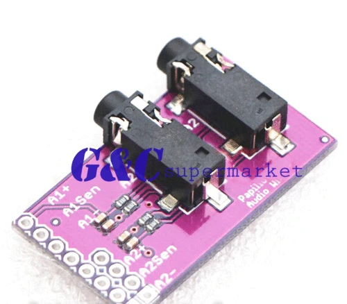 

5PCS Audio seat Dual Channel 3.5mm MP3 headphone Microphone Interface Module