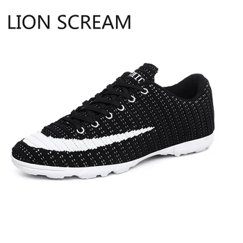 

Lion Scream Outdoor Men Boys Soccer Shoes Football Boots High Ankle Kids Cleats Training Sport Sneakers Size 32-43 Dropshipping
