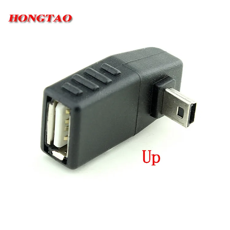 Usb adapter usb adapter cable usb cable adapter conversion cable adapter type to usb adapter USB female to mini USB male 90 degree down right angle left angle UP OTG adapter for car AUX tablet black right left down