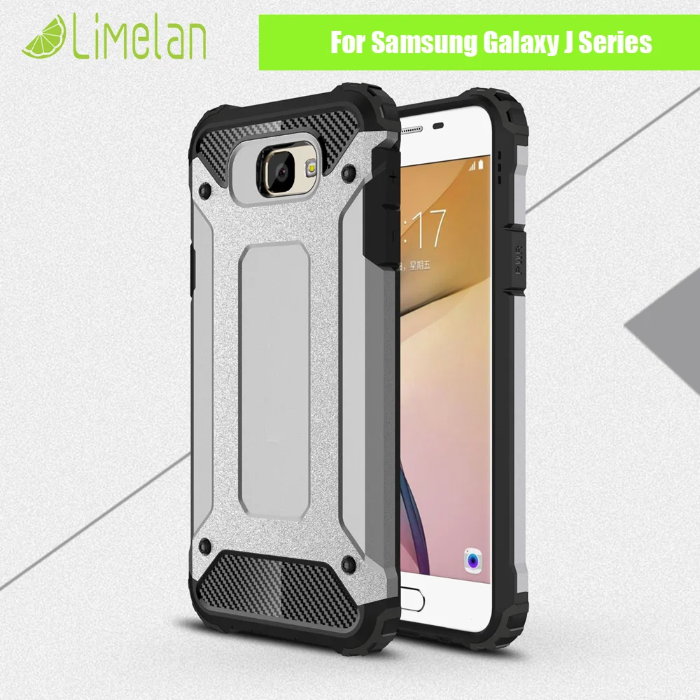 

Limelan For Samsung Galaxy J3 pro J1mini J2 J3 J5 J7 Prime Phone Case Silicone Cover Shockproof Tough Rubber Dual Layer Armor