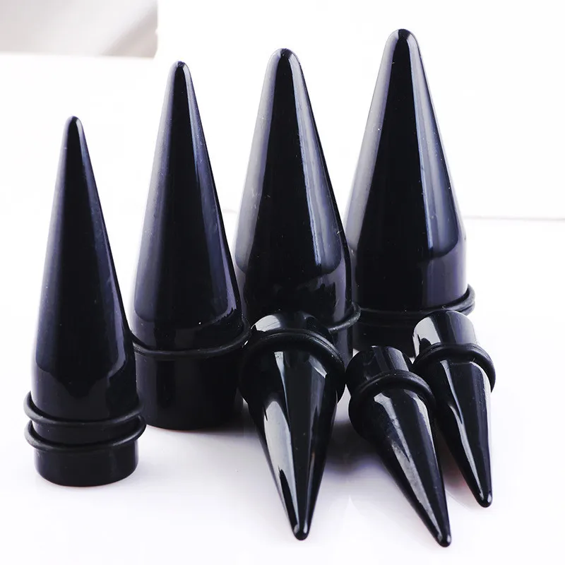 

1Pair /lot UV Acrylic Ear Stretching Piercings Ear Taper Expander Plugs and Tunnels Gauge 1.6--16mm Body Jewelry