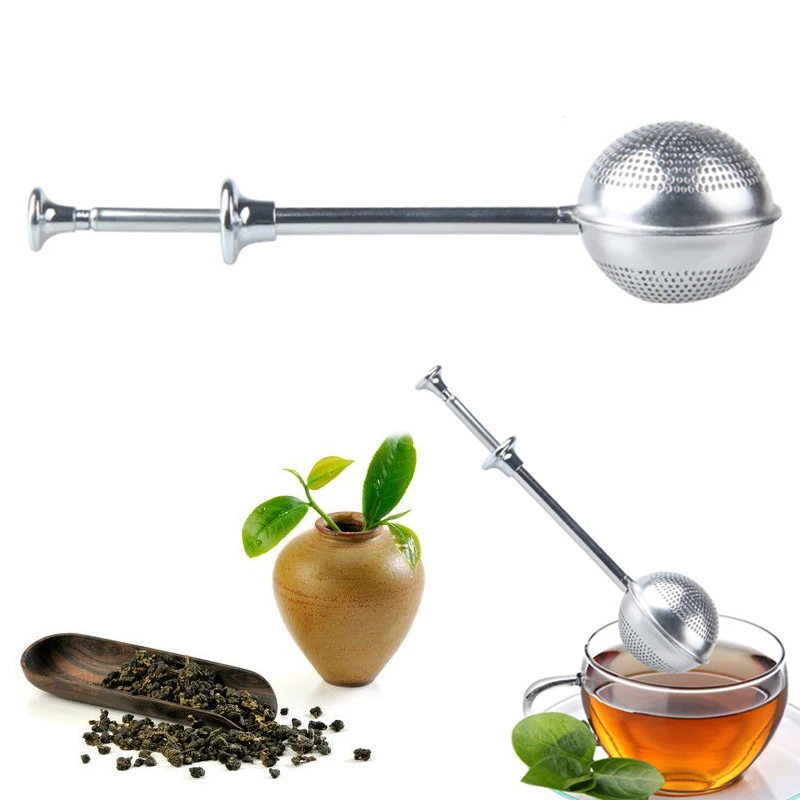 

1Pc Mesh Tea Strainer Stainless Steel Tea Infuser Reusable Metal Tea Bag Filter Loose Leaf Green Tea Strainer Teapot Teaware