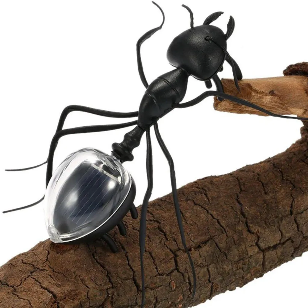 Черный милый новинка Муравьиное насекомое на солнечных батареях Игрушка волшебный Детский развивающий игрушечный муравей аккуратный пазл Детские игрушки# SA