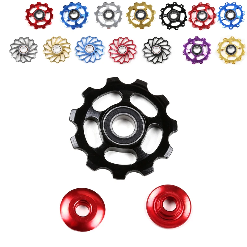 

11T/13T Aluminum Jockey Wheel Bicycle Rear Derailleur Pulleys Ultralight Alloy Outdoor MTB Road Bike Bearing Bicycle Parts