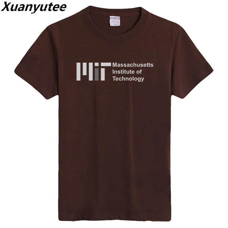 Xuanyutee MIT Massachusetts Institute Of Technology Футболка с принтом для мужчин летняя хлопковая