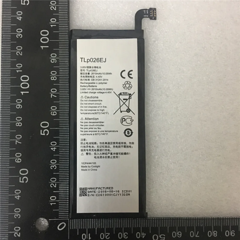 

3.85V 2610mAh TLp026EJ For Alcatel idol 4 OT6055 6055 6055K 6055B 6055H 6055U 6055Y Battery