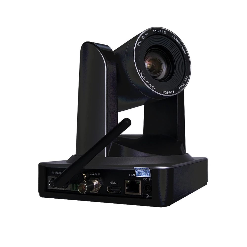 Прочная камера HD PTZ с оптическим зумом 20x черный сплав 1080p 50/60fps Wi Fi hdmi выход 3g