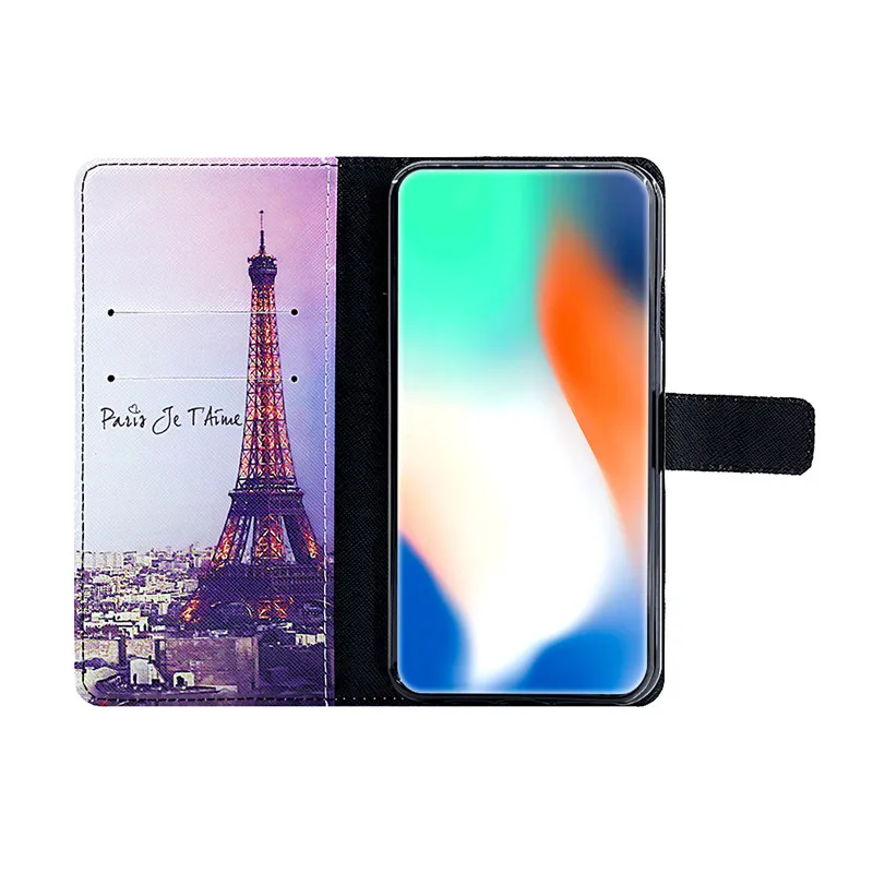 Painted Flip Leather Case for Huawei Honor 8 9 10 Lite 10i 20s 20 7C 7X 7A Pro 8C 8S 8X 8A Y5 Y6 Y7 2019 Painting Wallet Cover