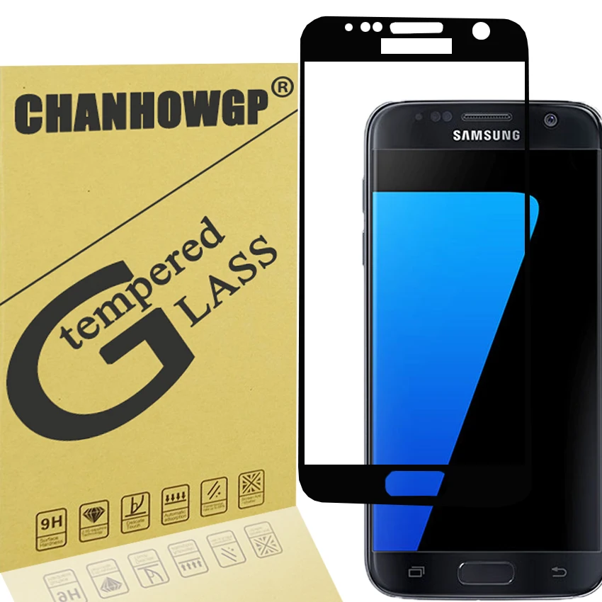 

Full Tempered Glass For Samsung Galaxy S7 G930 SM-G930F G 9300 Phone Screen Protector GLAS Sklo Full Body Cover 9H 2.5D