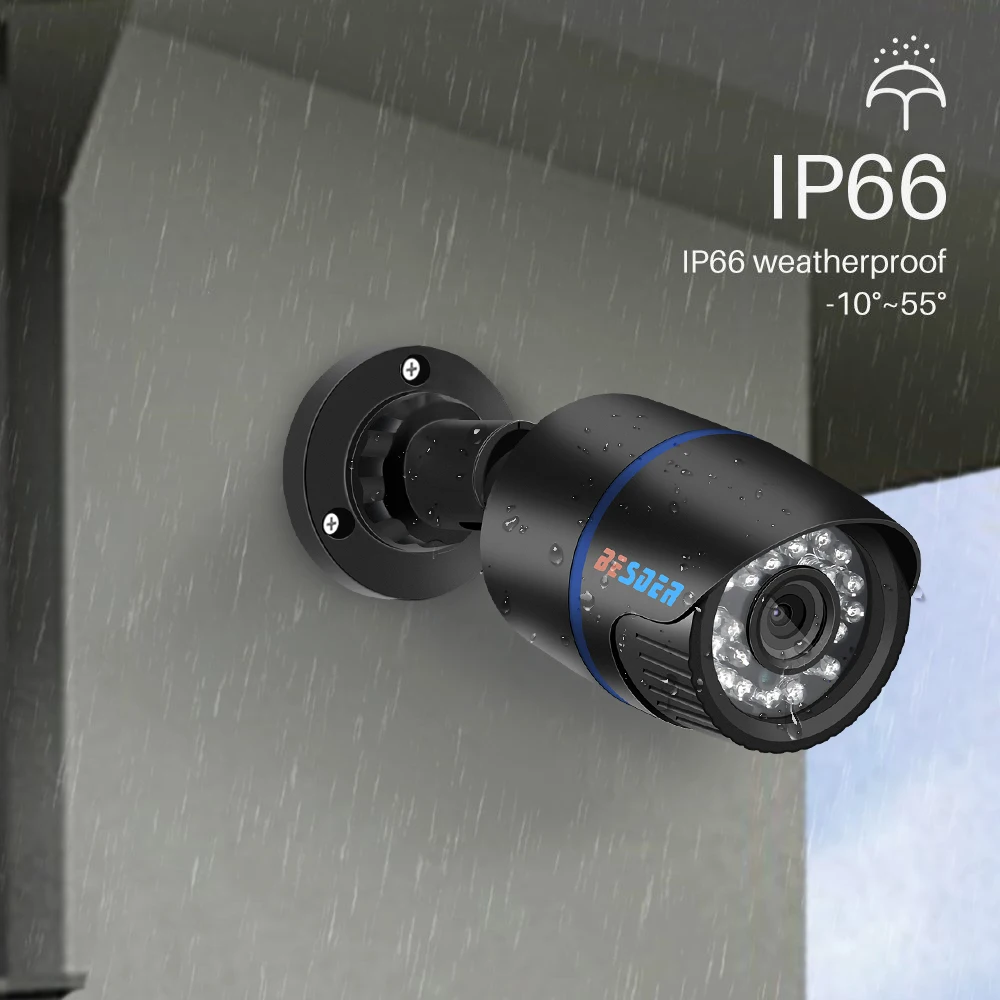BESDER наружная IP камера 1080P Водонепроницаемая 2.0MP Проводная безопасности