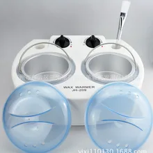 Машинка для удаления волос, 120W 110 V/220-240 V 50/60HZ два горшок термостат Эпилятор безболезненный парафин воск уход за кожей рук, инструменты для макияжа