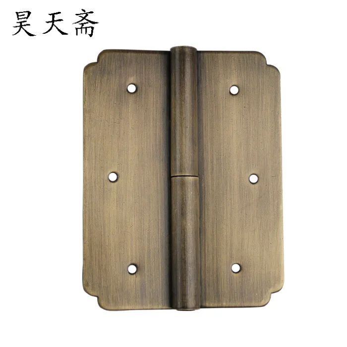 

[Haotian vegetarian] antique Ming and Qing furniture copper fittings copper brass hinge hinge closet pan skin HTF097