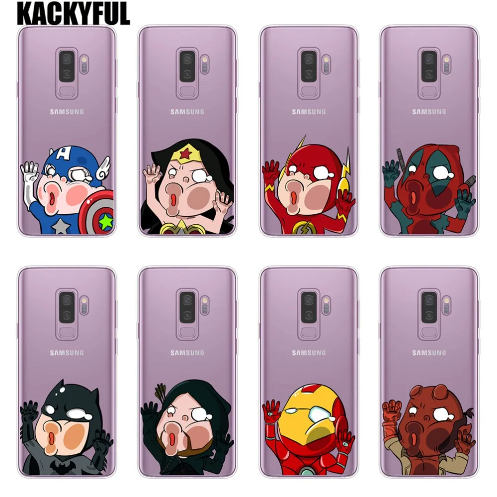 

Marvel Avengers Super Heros Phone Case For Samsung Galaxy S6 S7 Edge S8 S9 S10 Plus Lite A7 A6 A8 Plus 2018 Soft Silicone Cover