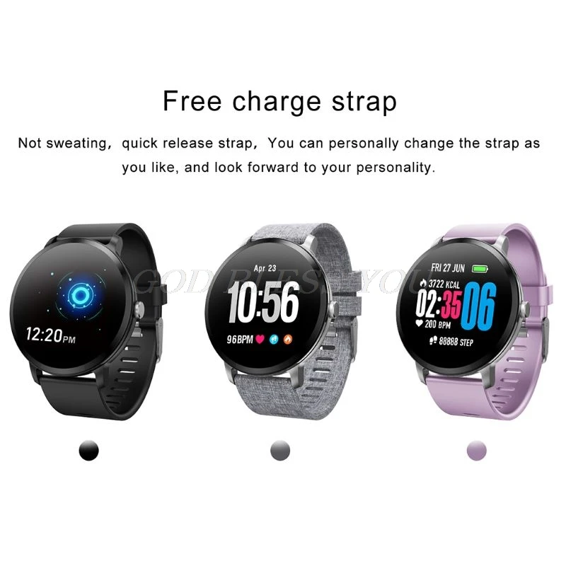 

V11 IP67 Waterproof Screen Smart Wristband Sports Pedometer Heart Rate Sleep Monitor Activity Fitness Tracker Watch Bracelet