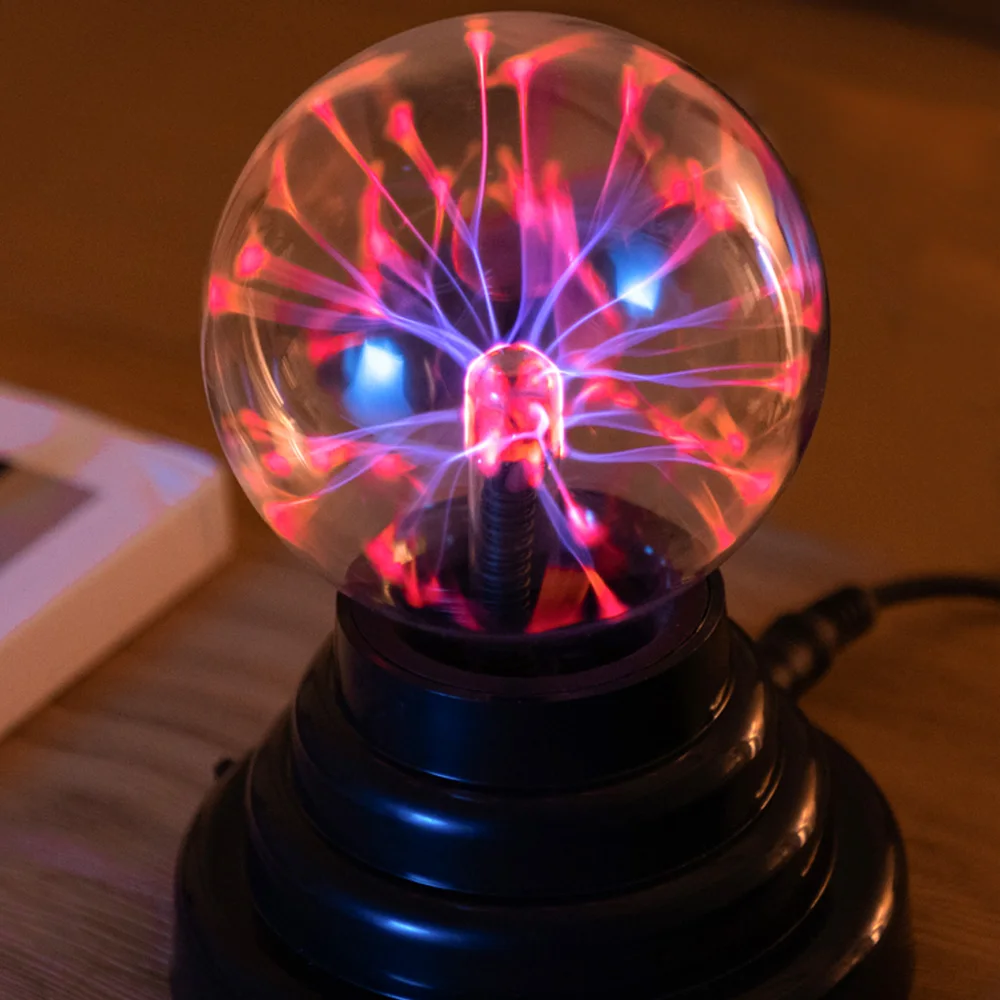 Сенсорный сенсор Сферический магический плазменный шар новинка, со стразом шар лава лампа креативный Ночник настольный свет детский