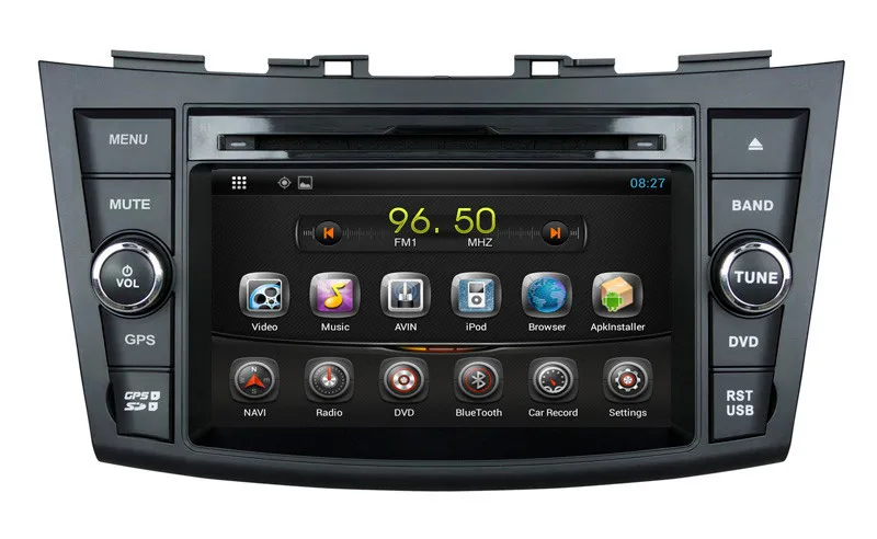 Sale Quad Core 1024*600 Android 5.1 Car DVD GPS Navigation Player for Suzuki Swift 2011-2012 Radio  3GWifi steering wheel control 7