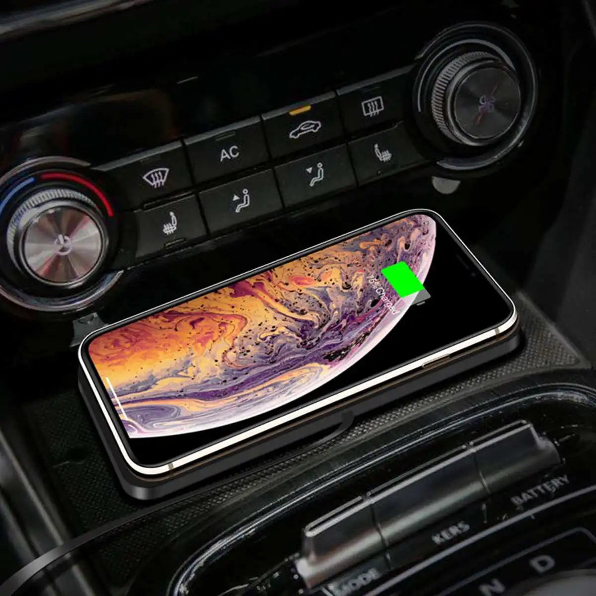 5W/7.5W/10W C1 Car Qi Wireless Charger Pad Fast Charging Dock Station Non-slip Mat Car Dashboard Holder Stand for iPhone X R