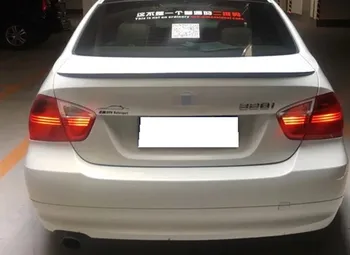 

For BMW E90 Spoiler 318i 320i 325i ABS material Car Rear trunk Wing Spoiler For BMW E90 M3 style White Black Spoiler 2004-2011