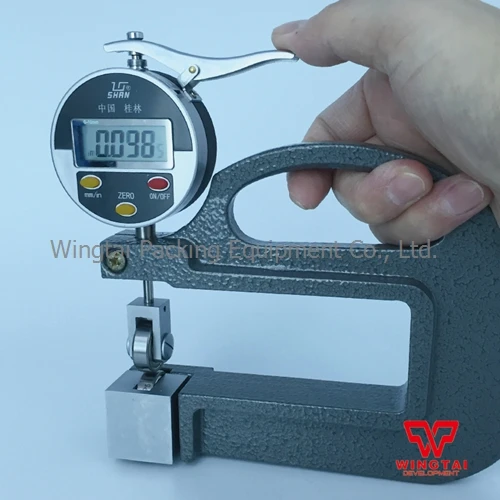 Digital Thickness Gauge with Roller Insert Range 0 10mm Leather/fabric/Plastic film Thickness