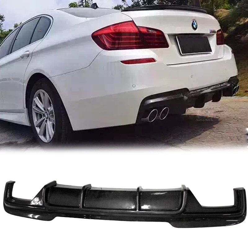 UHK углеродное волокно задний бампер диффузор сплиттер для BMW 5 серии F10 F18 520 525li M Tech
