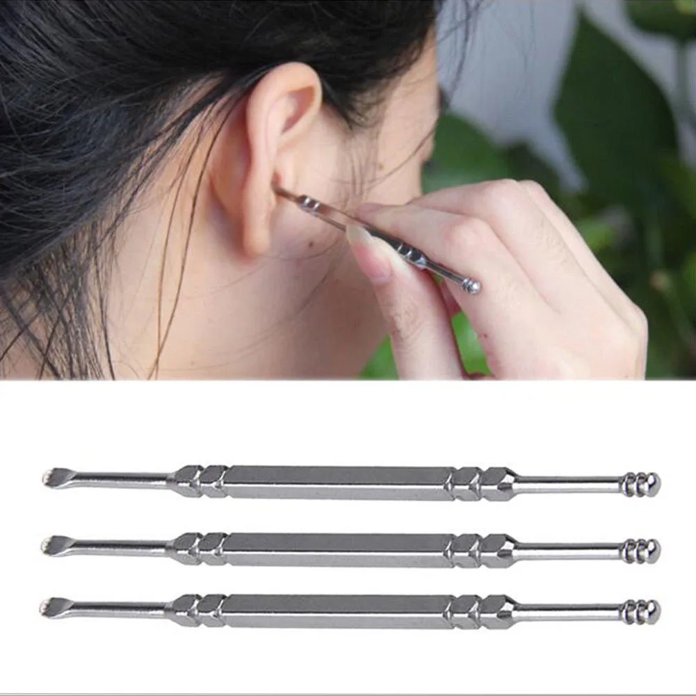 

3 Pcs/Set Ear Wax Cleaner Remover Earpick Pick Tool Curette Picker DM-19ING