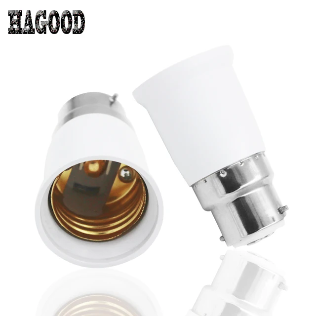 100 pièces e27 à b22 vis à baïonnette ampoule led lampe halogène