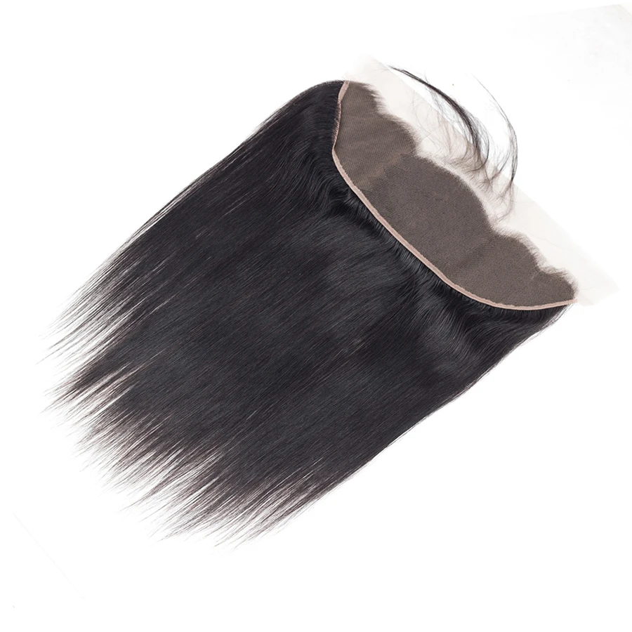 Alidoremi бразильские прямые волосы не Реми волосы 13x4 уха до уха Кружева Фронтальная застежка натуральный цвет 100% человеческих волос плетение