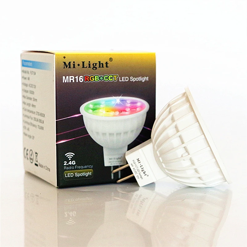 Светодиодная лампа MR16 RGB + CCT 12 В постоянного тока 4 Вт 2 ГГц|mr16 rgb|mi lightled spotlight |