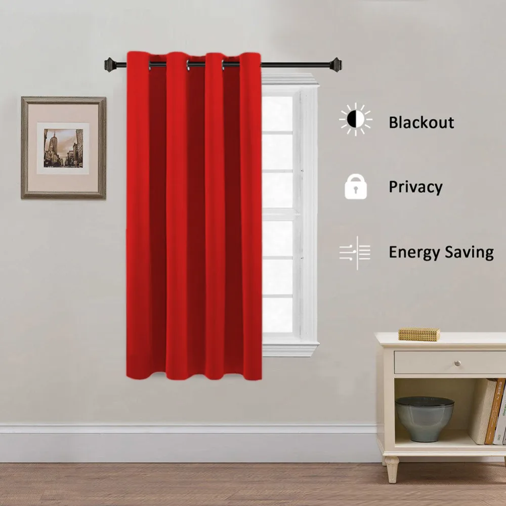 Red Black Solid Window Curtains For Living Room Bedroom Modern Red Black Solid Window Curtains For Living Room Bedroom Modern Simple Semi Blackout Curtain Hotel Cortinas Drapery Wp092 30 In From Home