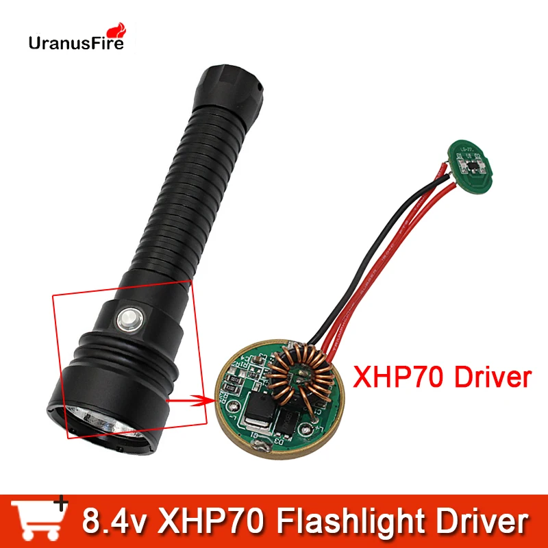 Светодиодный драйвер XHP70 XHP70.2 8 4 в режим плавного затемнения 1 а фонарик для