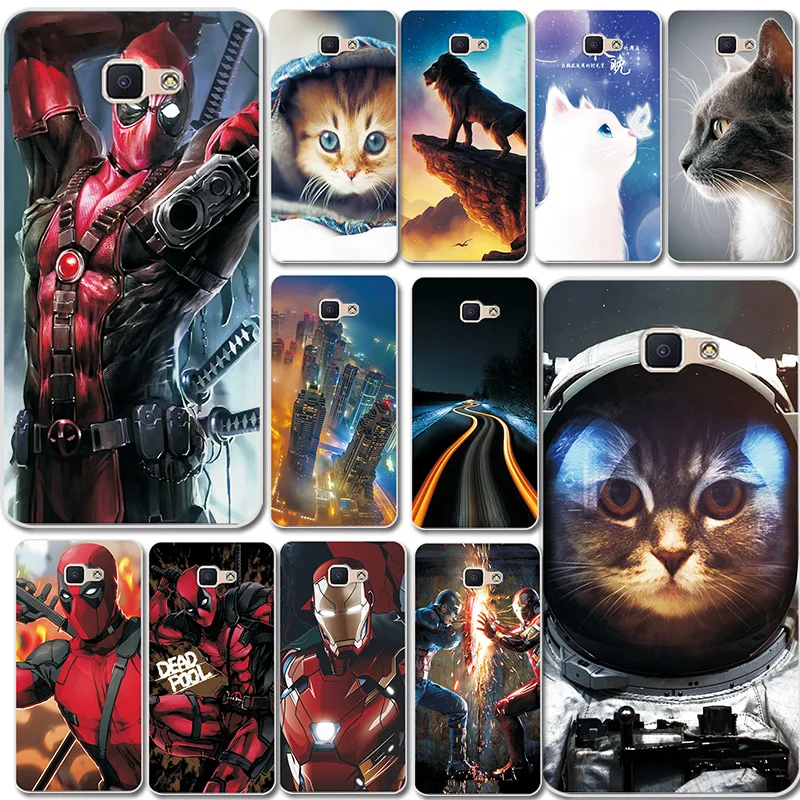 

For Samsung Galaxy J7 Prime 5.5'' Phone Bags Iron Man Cute Bear Case Cover Fantasy Brilliant For Galaxy J7 Prime Fundas Case