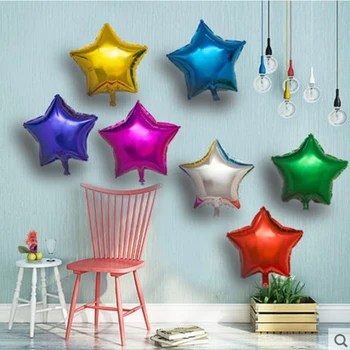 

Five Pointed Star Helium Balloon Light Plate Aluminum Film Star Balloon Baby Shower Bithday Wedding Party Decoration Supplies