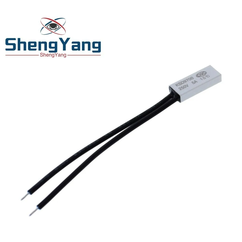 

KSD9700 250V 5A Plastic Disc Temperature Switch N/C Thermostat Thermal Protector 15~70 degree centigrade Normal Close