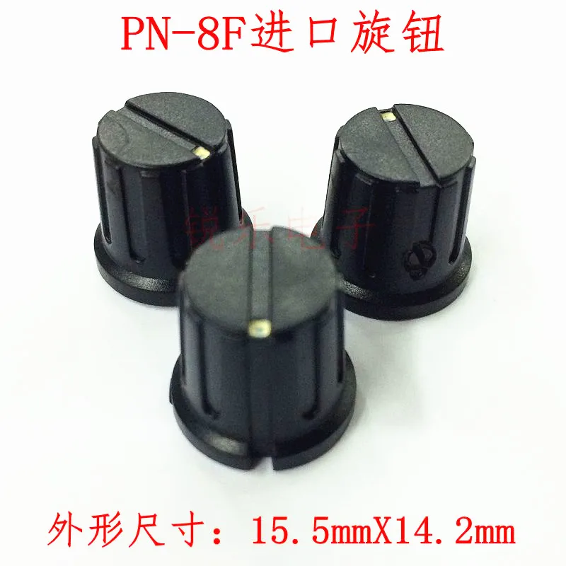 

[BELLA]Potentiometer knob, PN-8F knob, aperture 6.35MM hat, Taiwan 6.35 knob 3590S.--50PCS/LOT