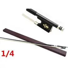 High quality violin bow size 1/4 violino Ebony wood Bow Top Horse hair violin accessory bow accessories para violino with Case
