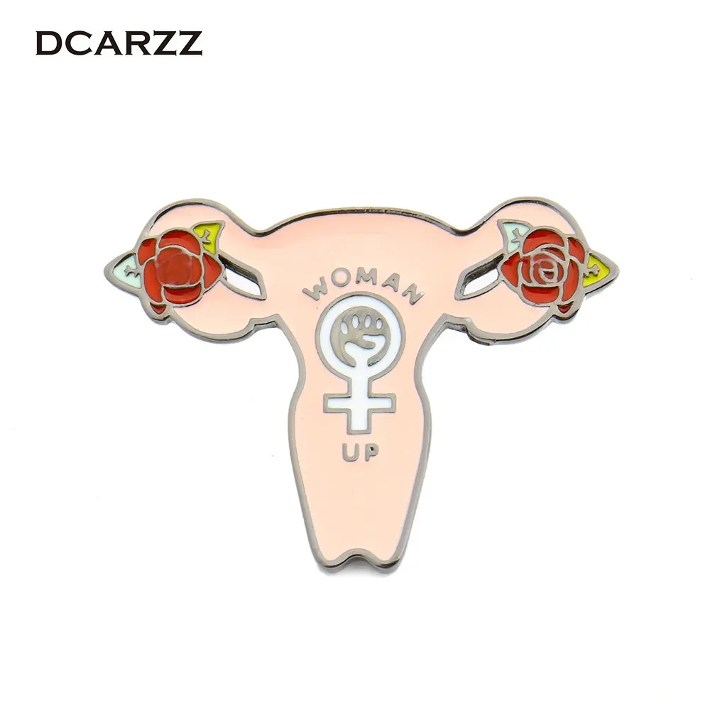 

DCARZZ Enamel Pin Brooche the Uterus Brooch Jewelry as Gift for Doctor/Nurse/Graduation student Medical Jewelry Flower Brooch