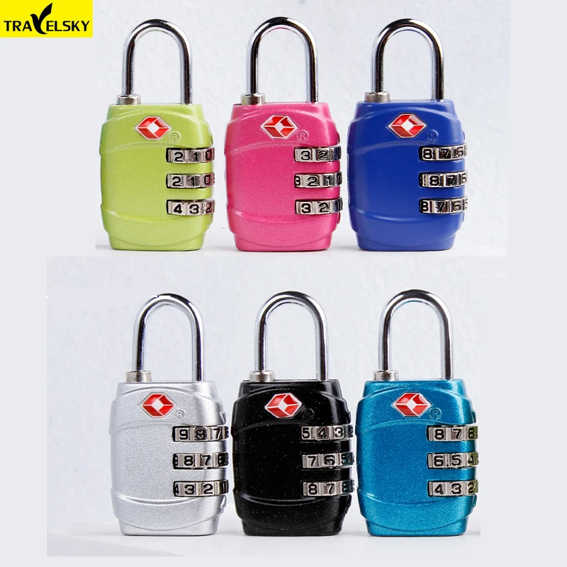 Travelsky Brand Hot Tsa Luggage Lock Resettable 3 Digit Combination