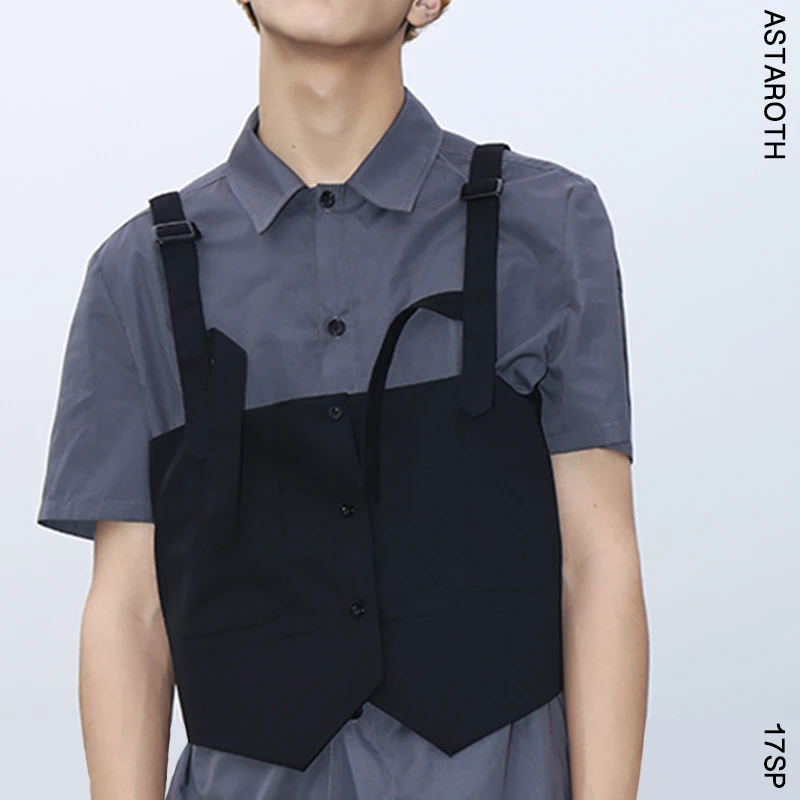 

S-5XL 2017 New Men's clothing GD Hair Stylist Catwalk fashion British Retro vest plus size Stage Singer costumes