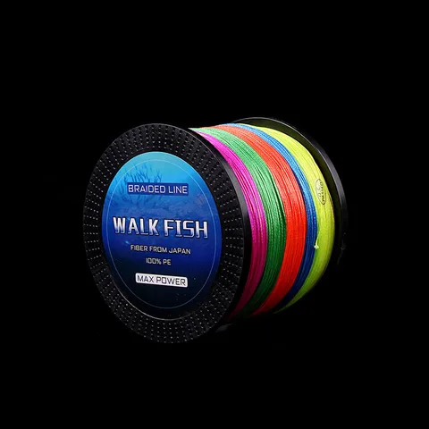 Caminhada de Peixe Linha de Pesca Trançada Fios Super Strong Japão Multifilament pe Linha Trança 13-242lb 9 Cor Disponível 8 1000 m